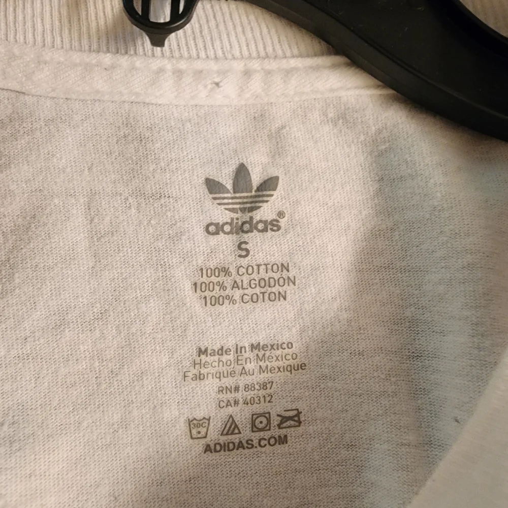 Adidas Small T Shirt Vintage 70s Blue‎ White A10